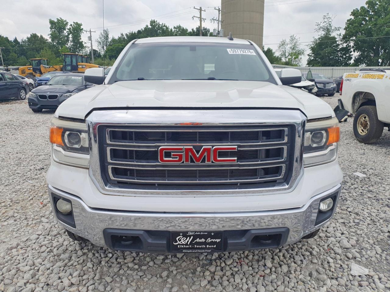 2015 Gmc Sierra K1500 Sle Белый vin: 3GTU2UEC8FG489211