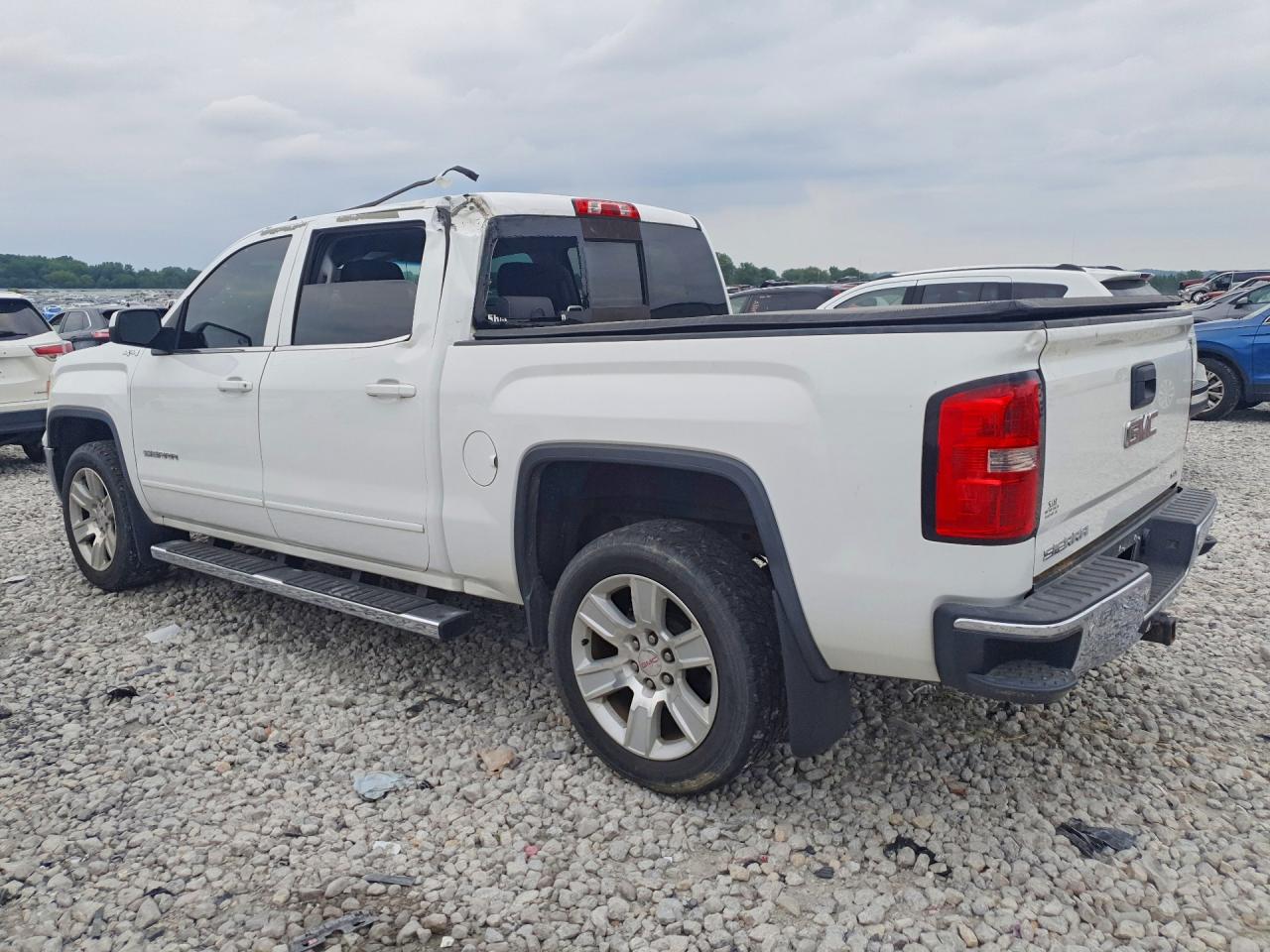 2015 Gmc Sierra K1500 Sle Белый vin: 3GTU2UEC8FG489211