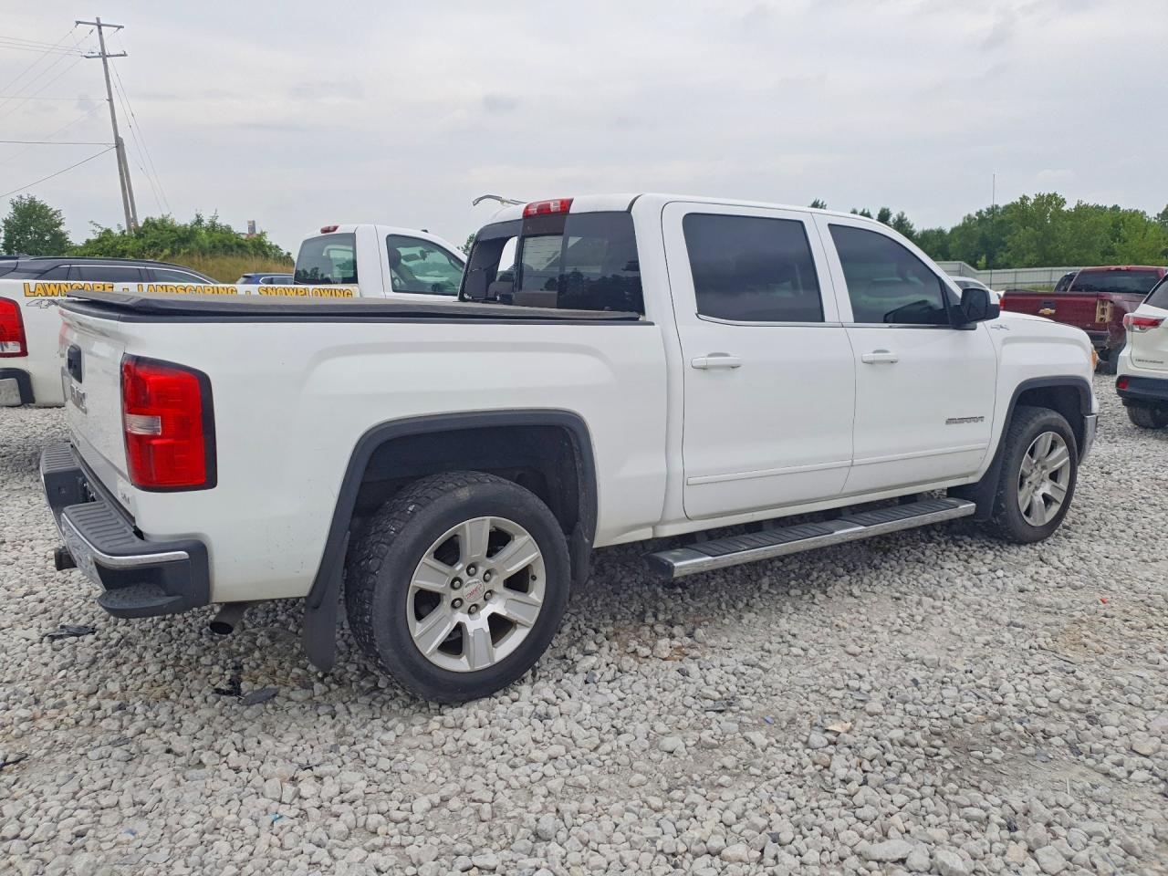 2015 Gmc Sierra K1500 Sle Белый vin: 3GTU2UEC8FG489211