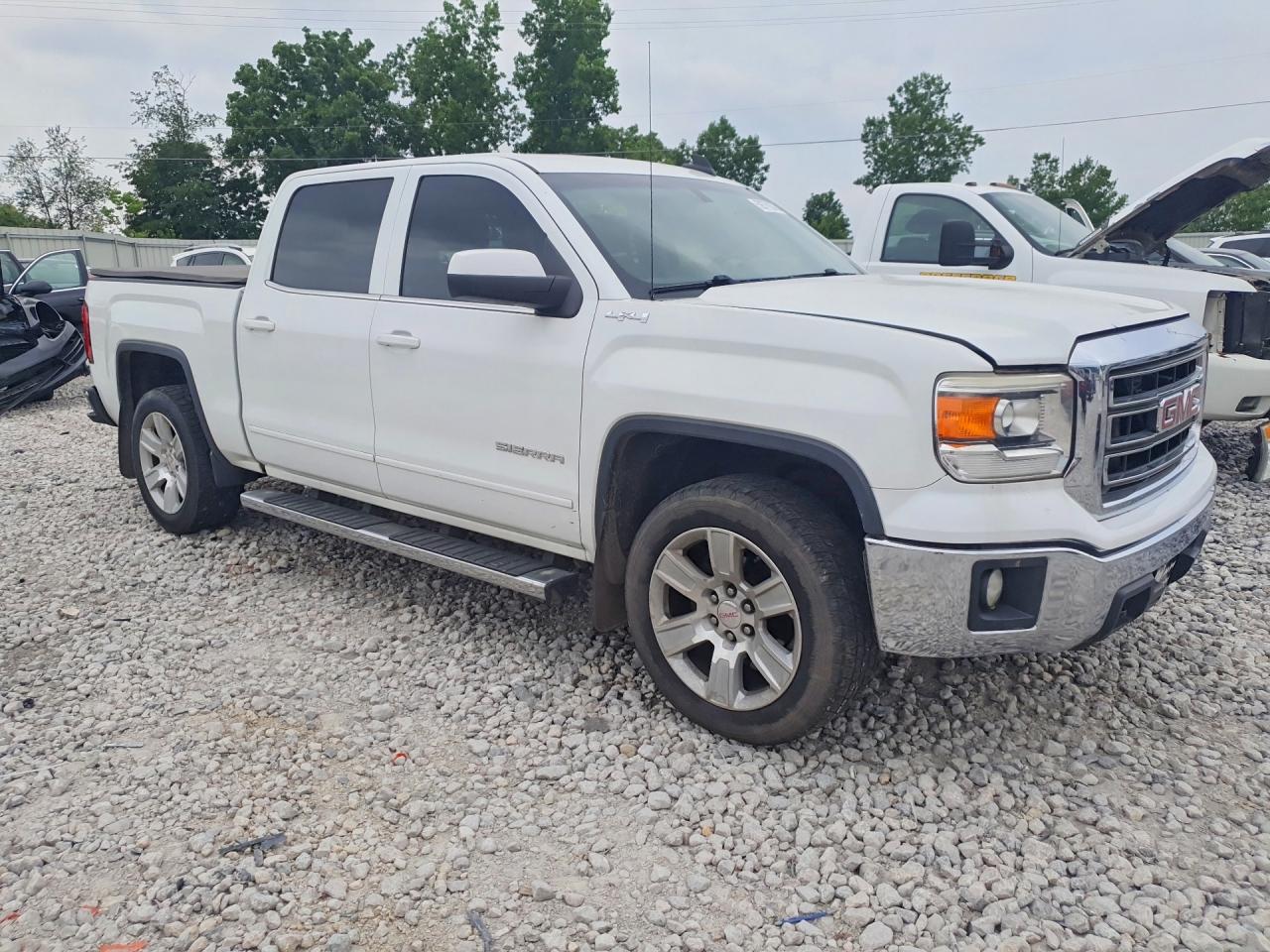 2015 Gmc Sierra K1500 Sle Белый vin: 3GTU2UEC8FG489211