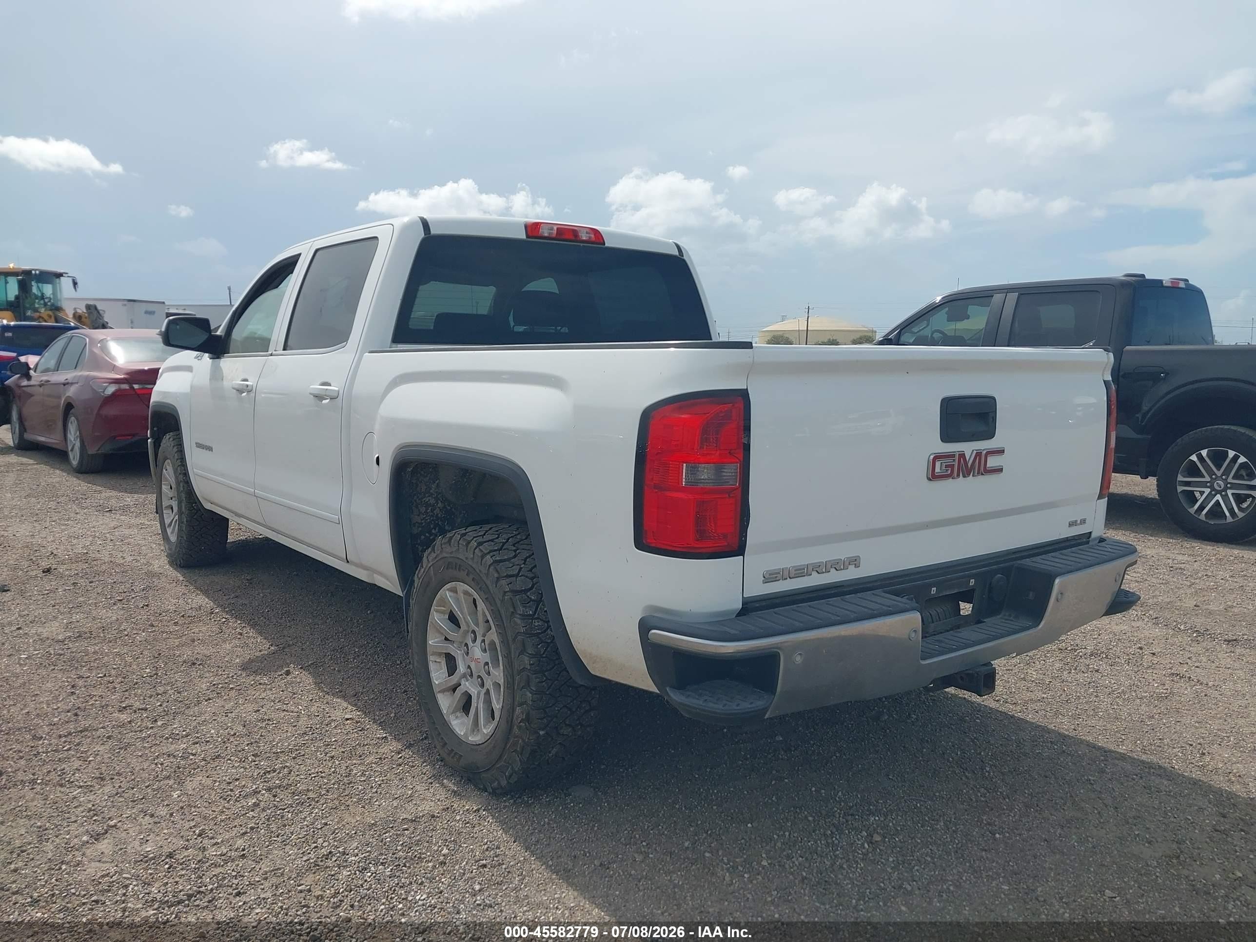 2014 Gmc Sierra 1500 Sle White vin: 3GTU2UEC9EG537152