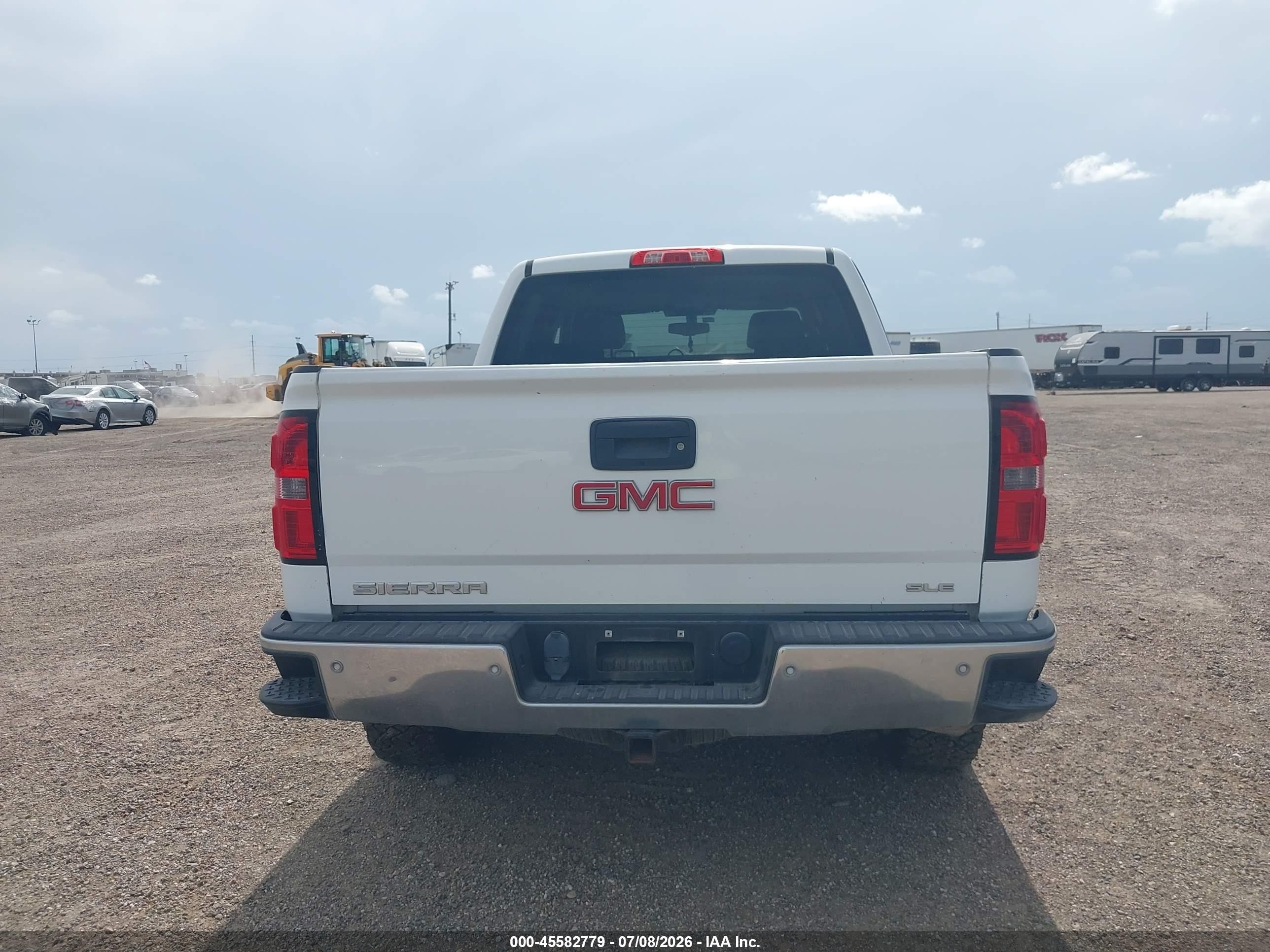 2014 Gmc Sierra 1500 Sle White vin: 3GTU2UEC9EG537152