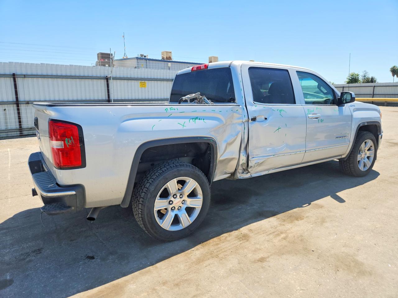 2014 Gmc Sierra K1500 Sle Серебряный vin: 3GTU2UEC9EG570894