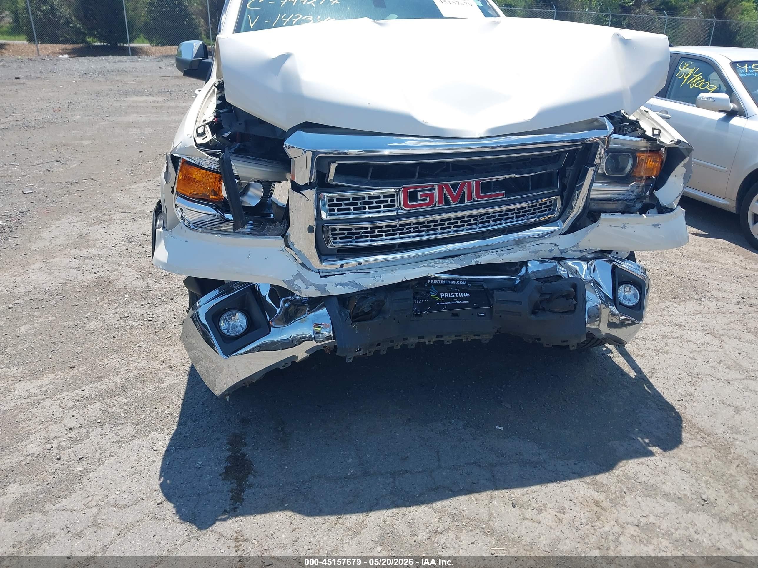 2015 Gmc Sierra 1500 Sle Белый vin: 3GTU2UEC9FG147346