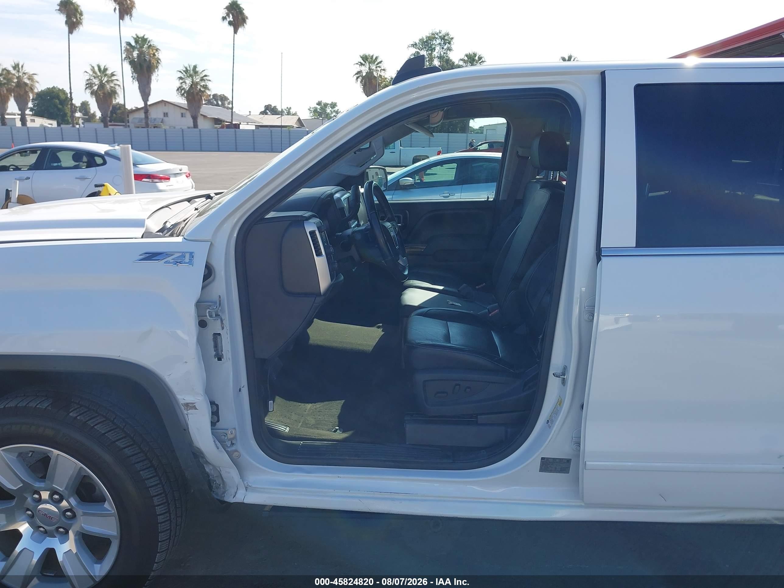2015 Gmc Sierra 1500 Sle Белый vin: 3GTU2UEC9FG219212