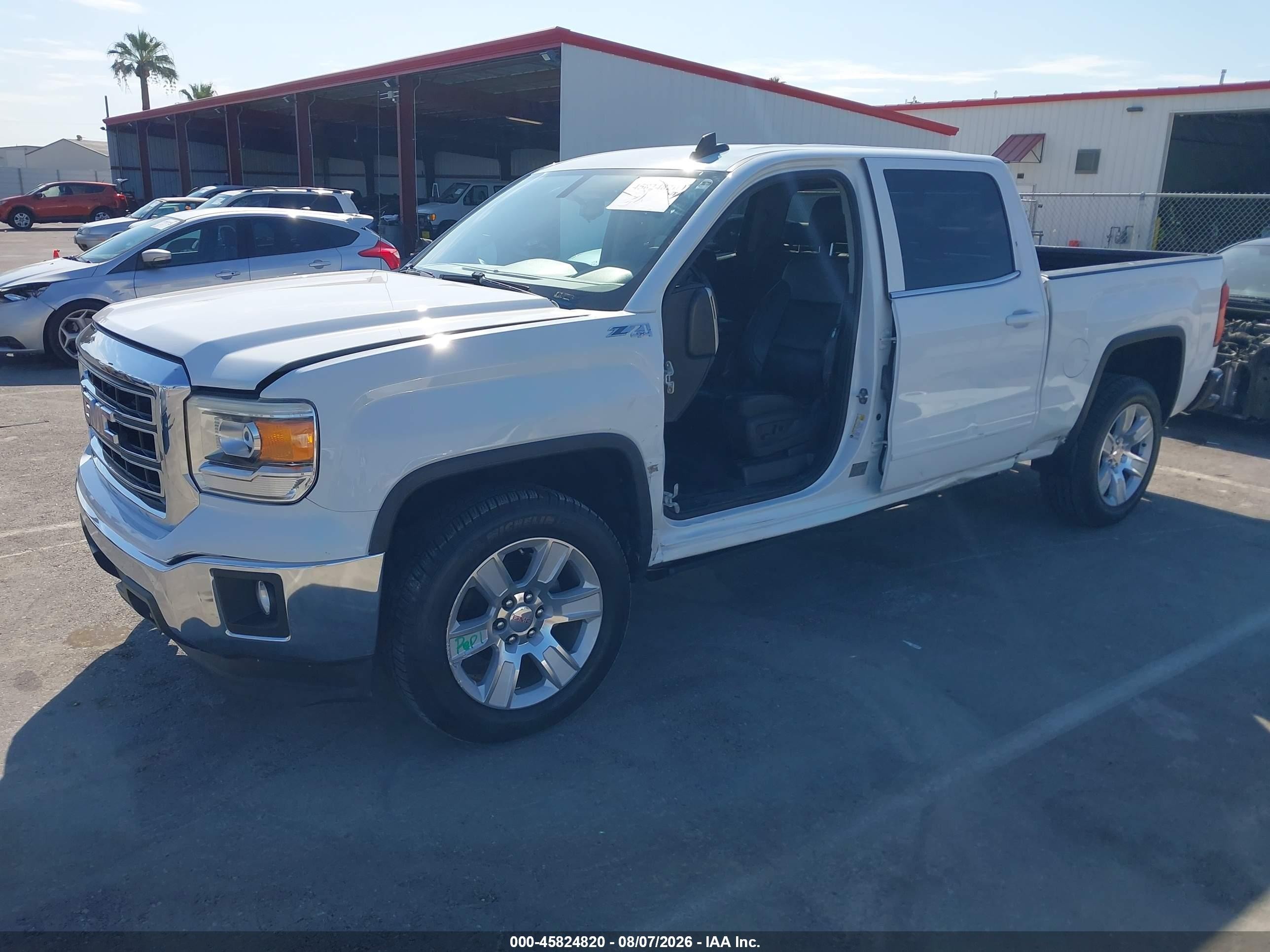 2015 Gmc Sierra 1500 Sle Белый vin: 3GTU2UEC9FG219212