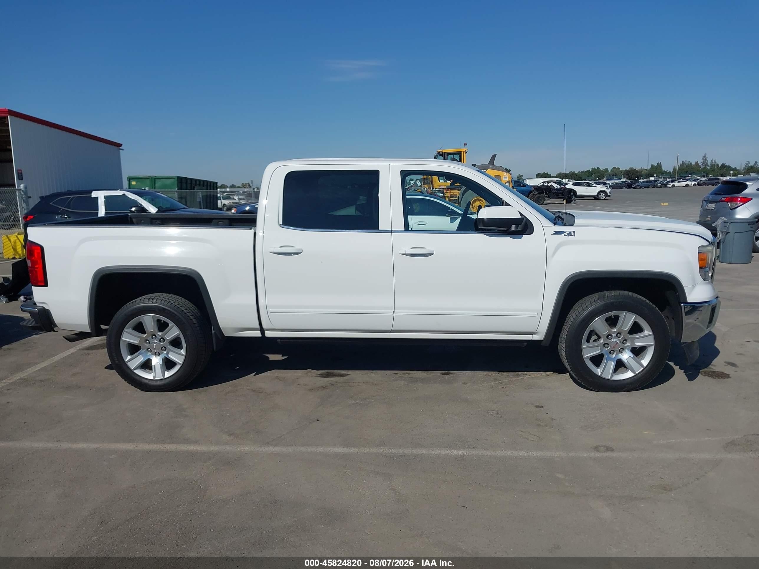 2015 Gmc Sierra 1500 Sle Белый vin: 3GTU2UEC9FG219212