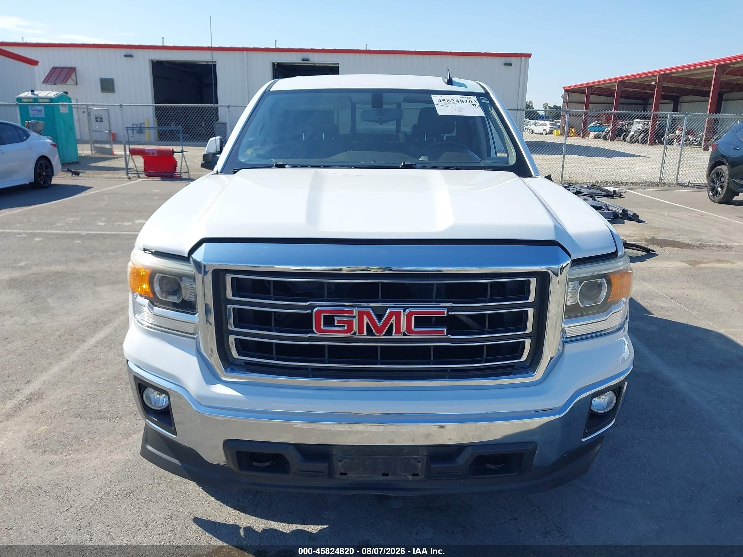 2015 Gmc Sierra 1500 Sle Белый vin: 3GTU2UEC9FG219212