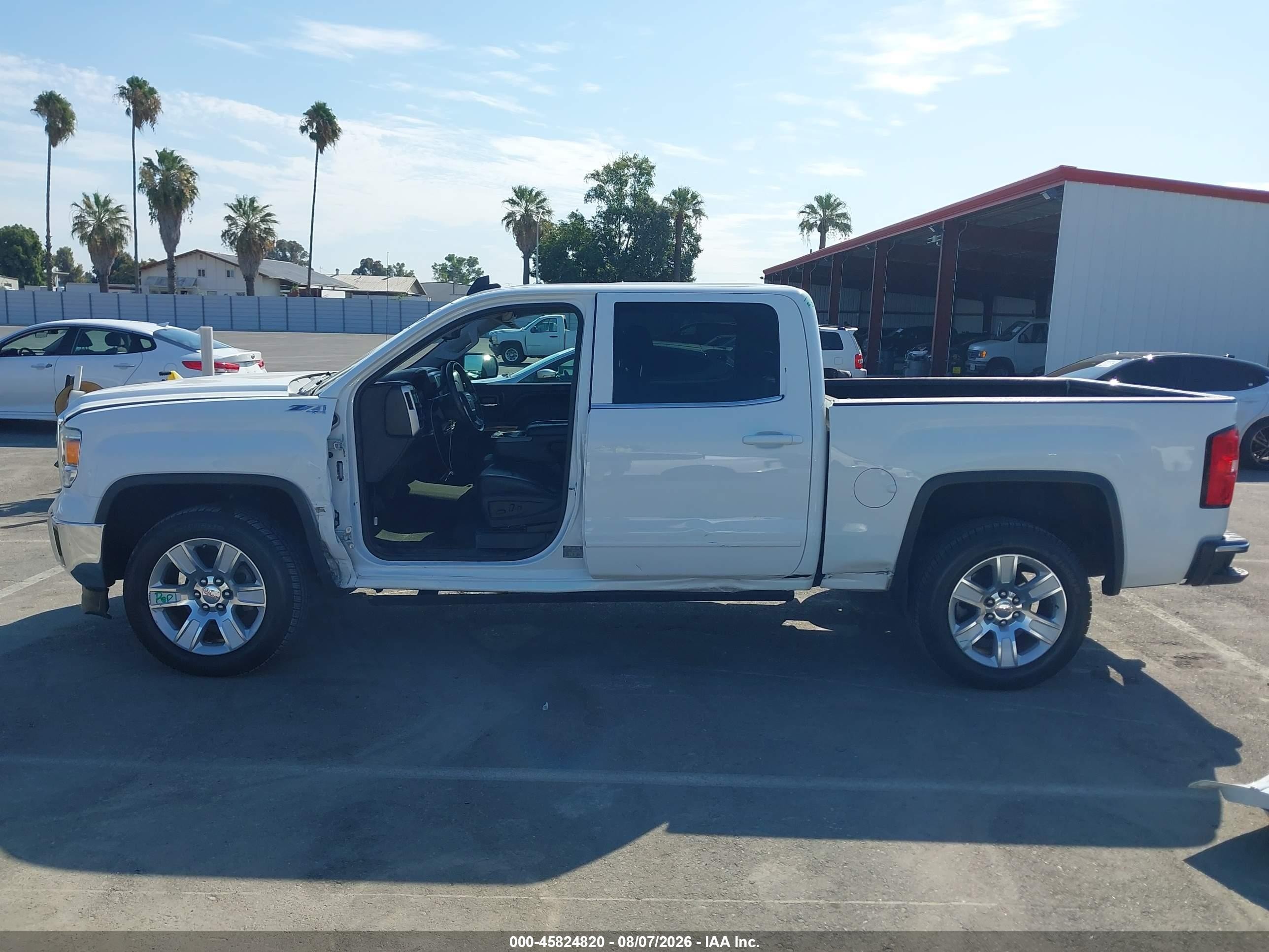 2015 Gmc Sierra 1500 Sle Белый vin: 3GTU2UEC9FG219212