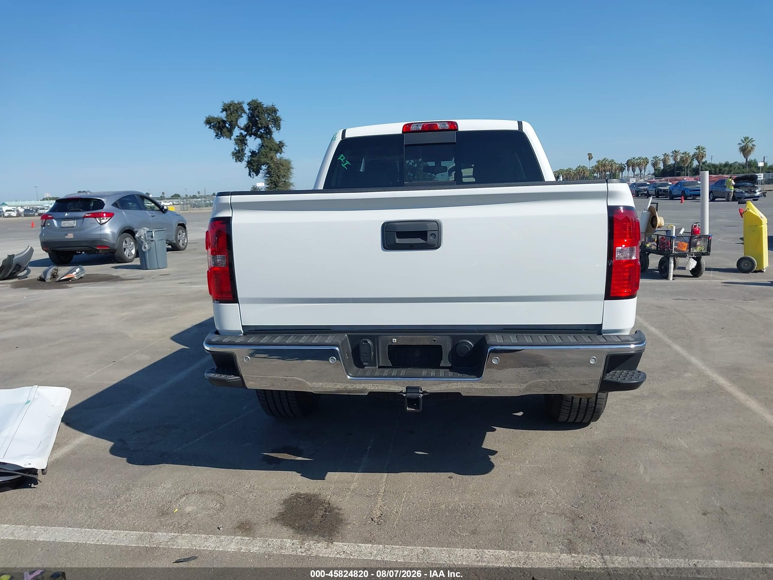 2015 Gmc Sierra 1500 Sle Белый vin: 3GTU2UEC9FG219212