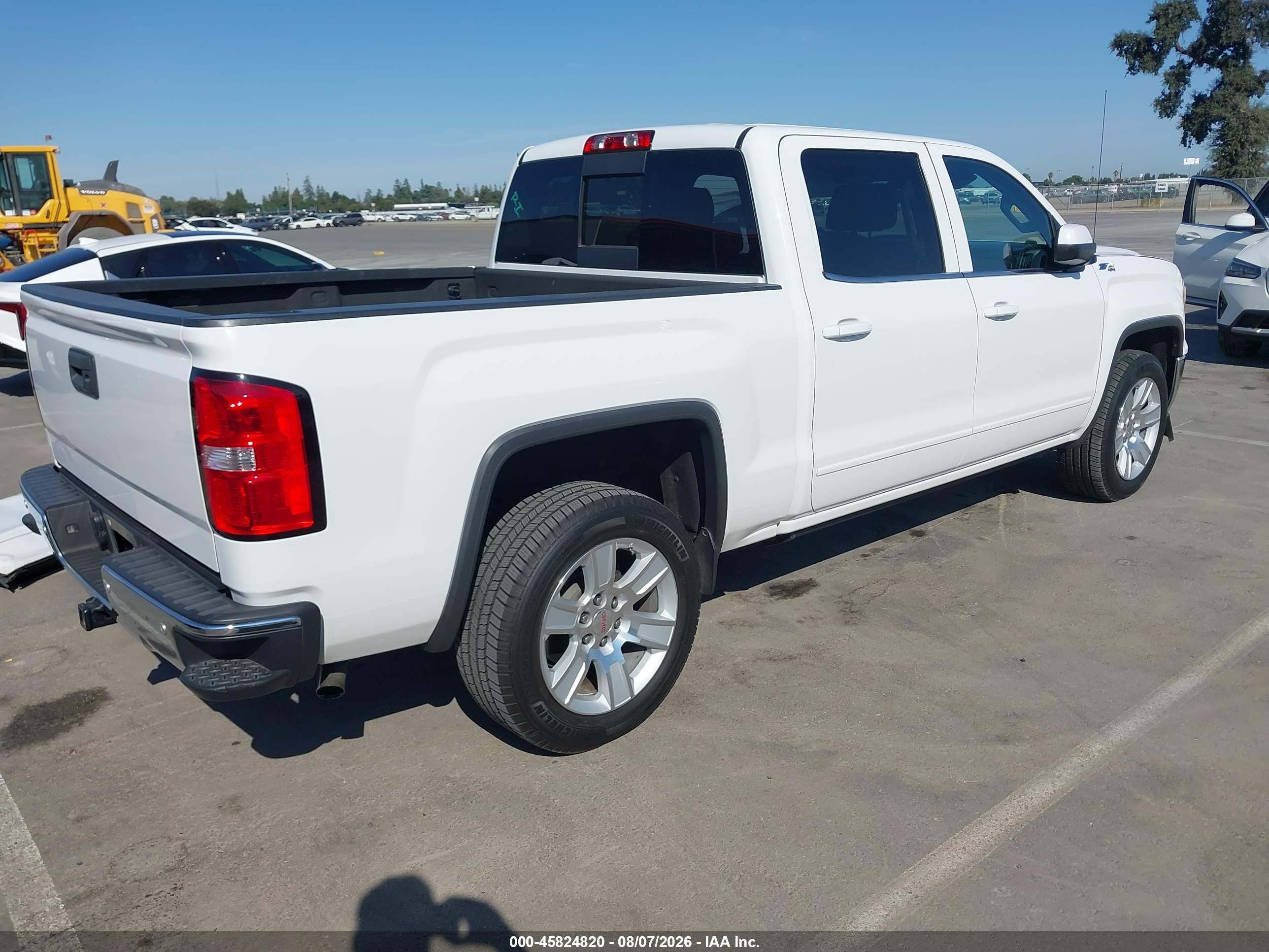 2015 Gmc Sierra 1500 Sle Белый vin: 3GTU2UEC9FG219212