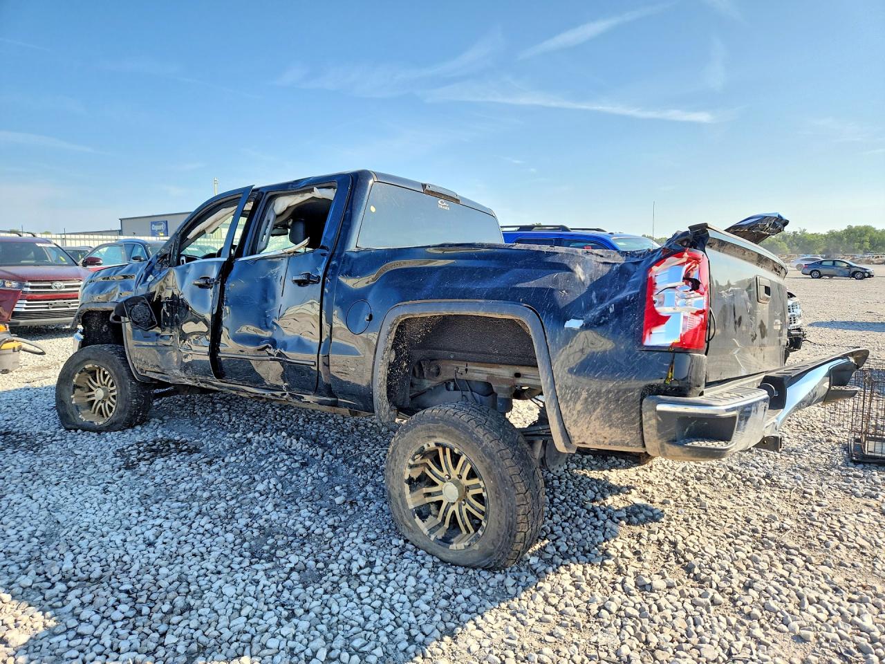 2015 Gmc Sierra K1500 Sle Black vin: 3GTU2UEC9FG286764