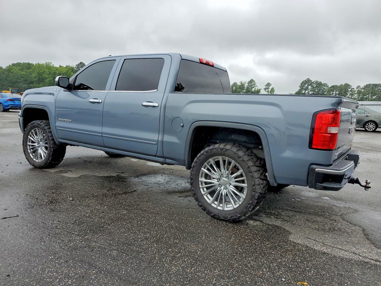 2015 Gmc Sierra K1500 Sle Blue vin: 3GTU2UEC9FG366176