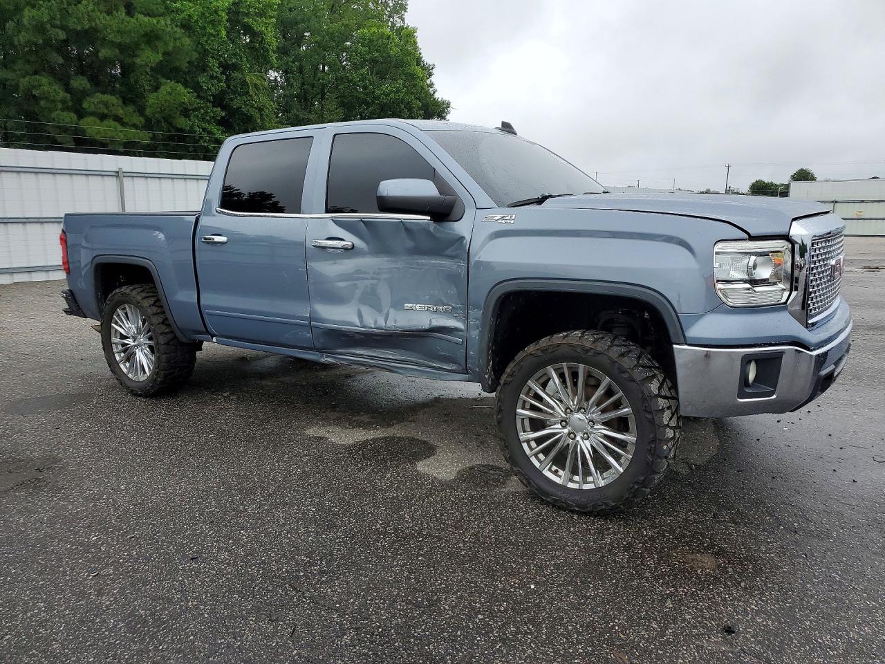2015 Gmc Sierra K1500 Sle Blue vin: 3GTU2UEC9FG366176