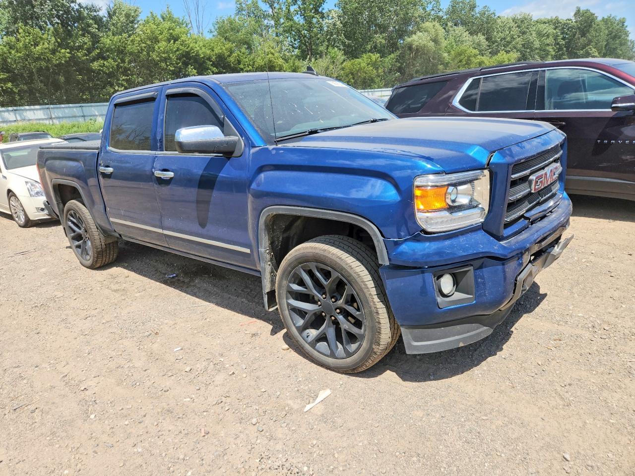 2015 Gmc Sierra K1500 Sle Синий vin: 3GTU2UEC9FG369921
