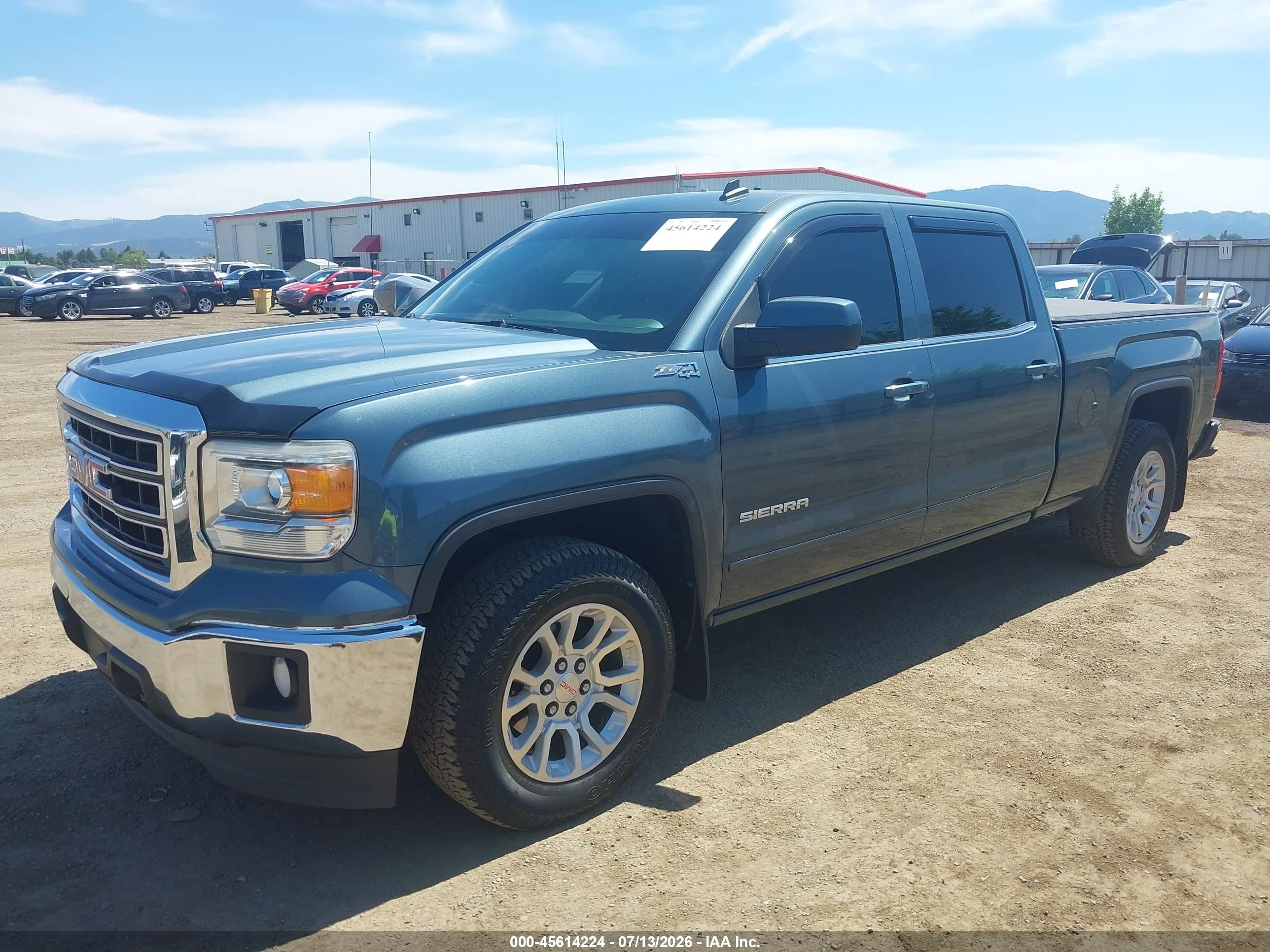 2014 Gmc Sierra 1500 Sle Синий vin: 3GTU2UECXEG208640