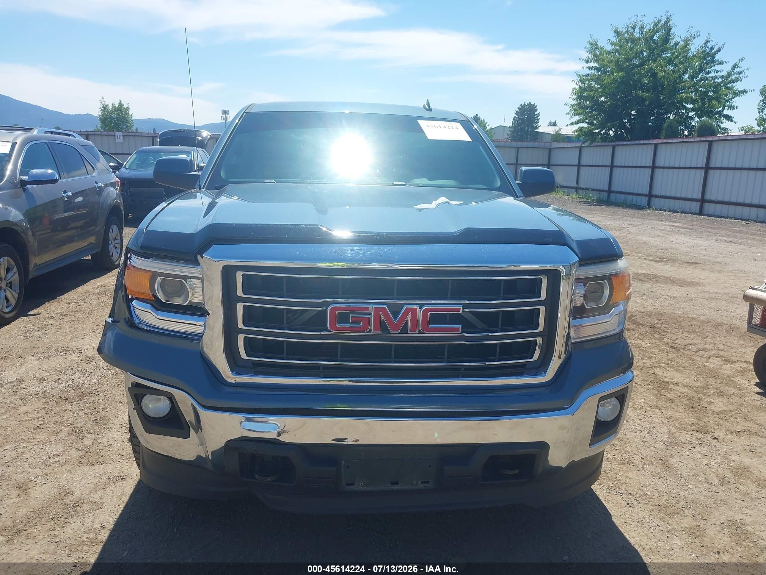 2014 Gmc Sierra 1500 Sle Синий vin: 3GTU2UECXEG208640