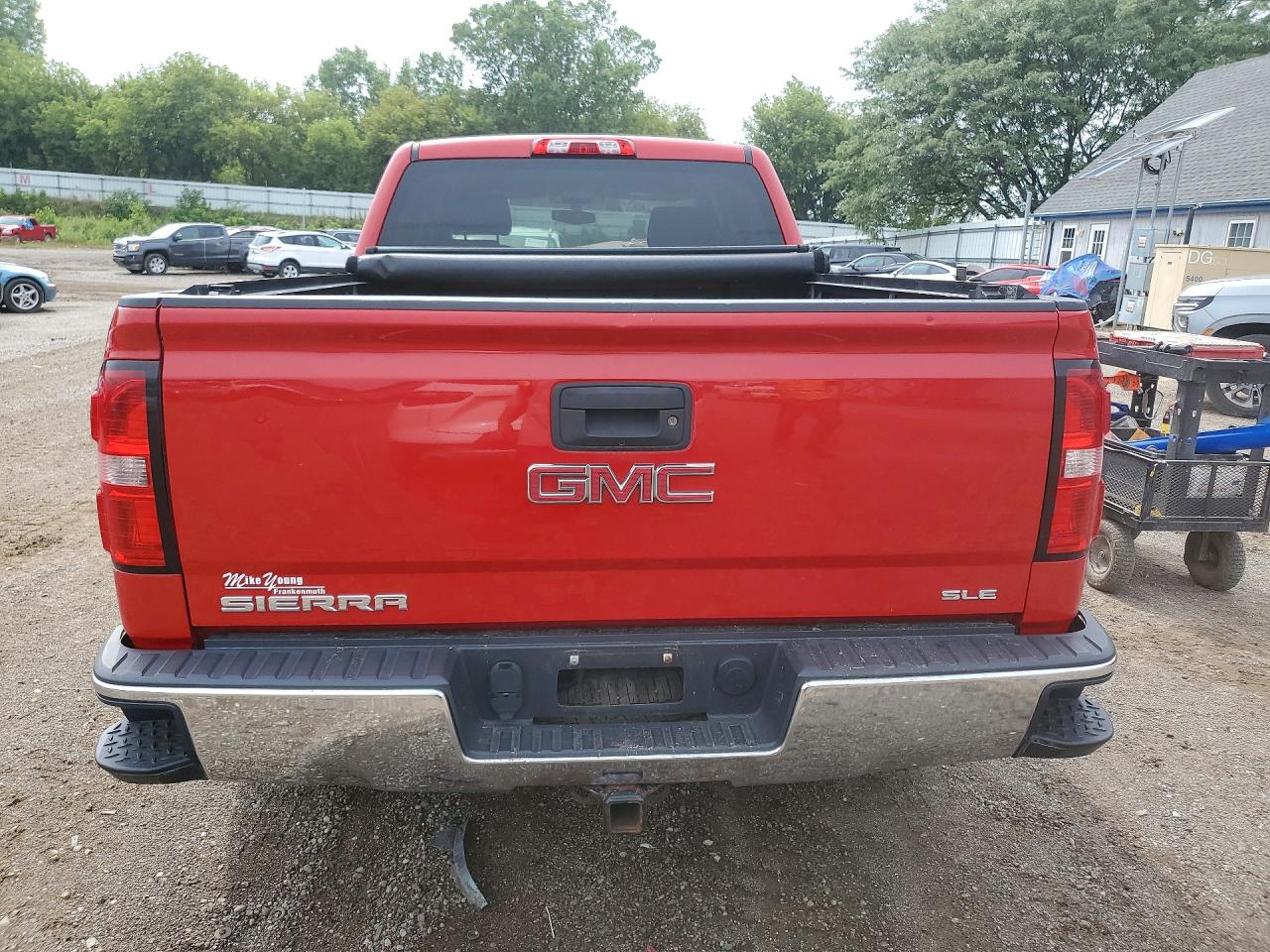 2014 Gmc Sierra K1500 Sle Красный vin: 3GTU2UECXEG377637