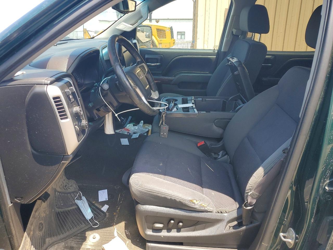 2015 Gmc Sierra K1500 Sle Green vin: 3GTU2UECXFG126957