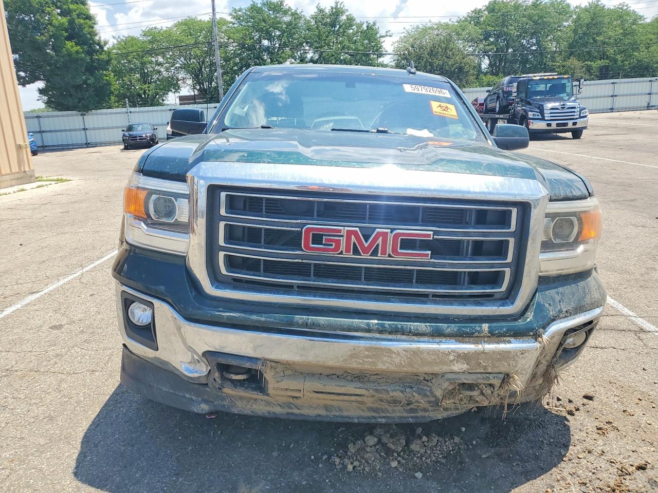 2015 Gmc Sierra K1500 Sle Green vin: 3GTU2UECXFG126957