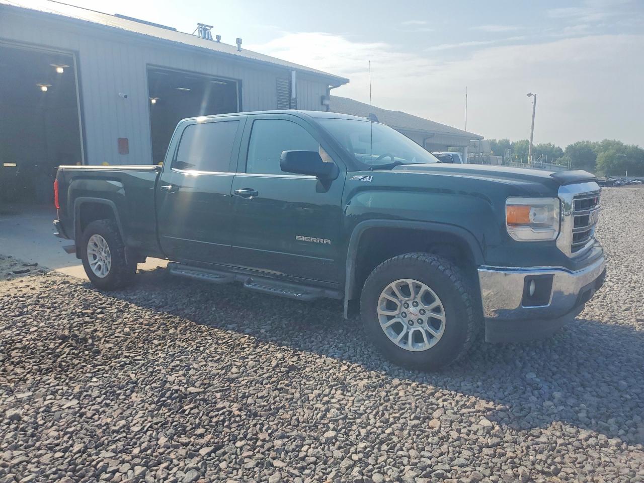 2015 Gmc Sierra K1500 Sle Green vin: 3GTU2UECXFG128241