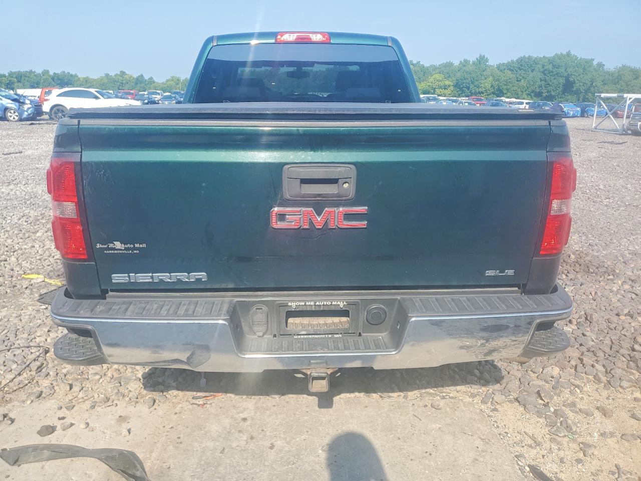 2015 Gmc Sierra K1500 Sle Green vin: 3GTU2UECXFG128241