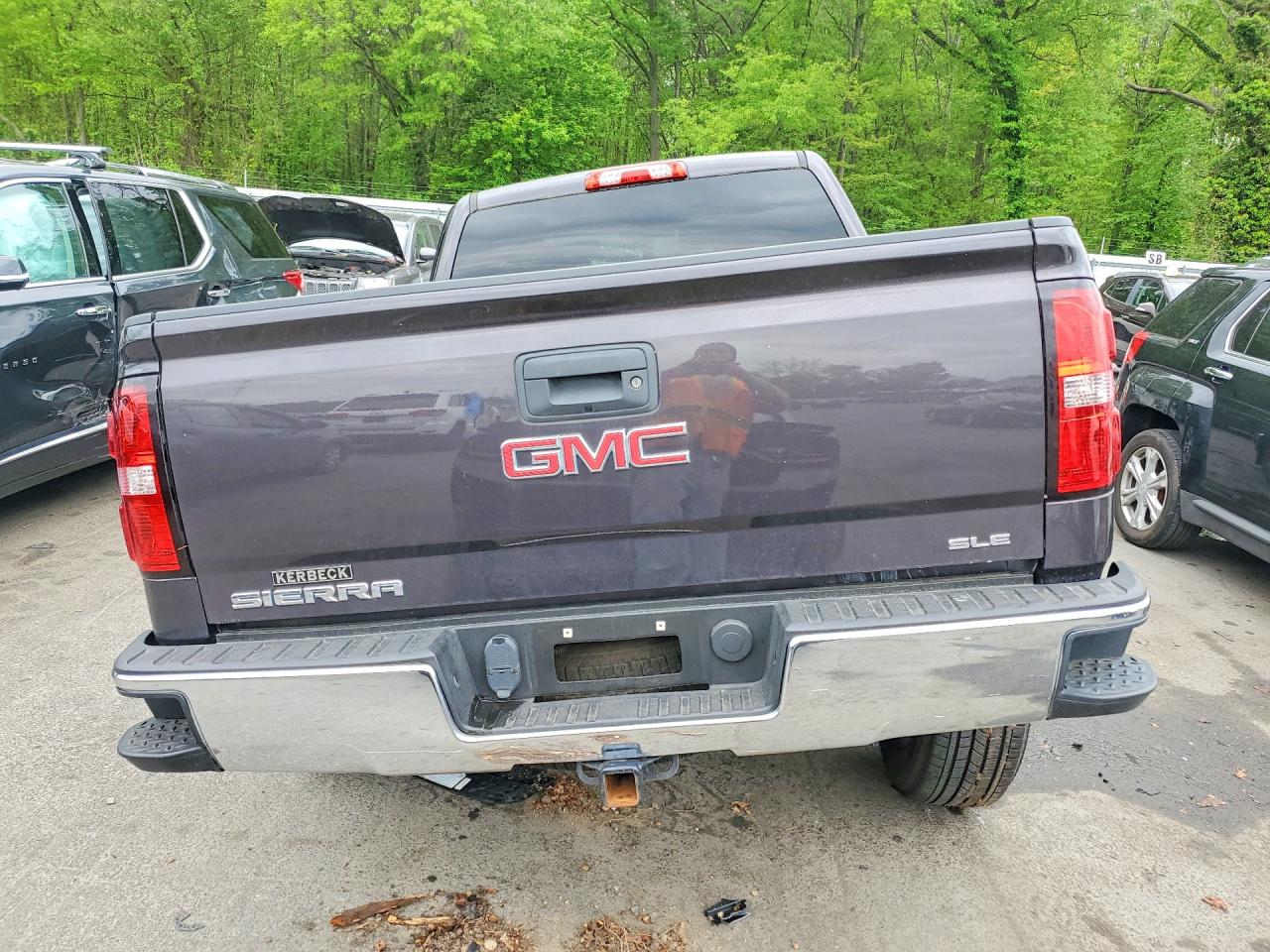 2015 Gmc Sierra K1500 Sle Gray vin: 3GTU2UECXFG173695