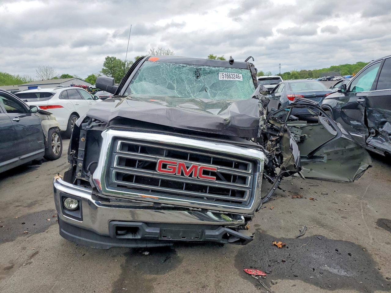 2015 Gmc Sierra K1500 Sle Gray vin: 3GTU2UECXFG173695