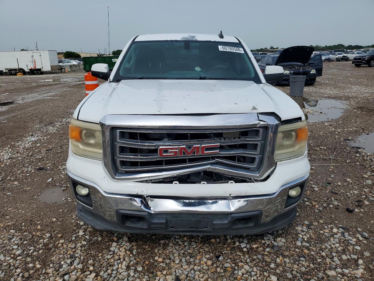 2015 Gmc Sierra K1500 Sle White vin: 3GTU2UECXFG205383