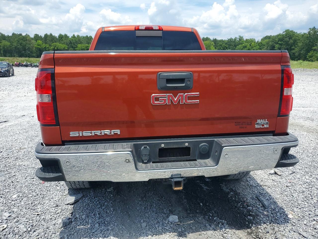 2015 Gmc Sierra K1500 Sle Orange vin: 3GTU2UECXFG210468
