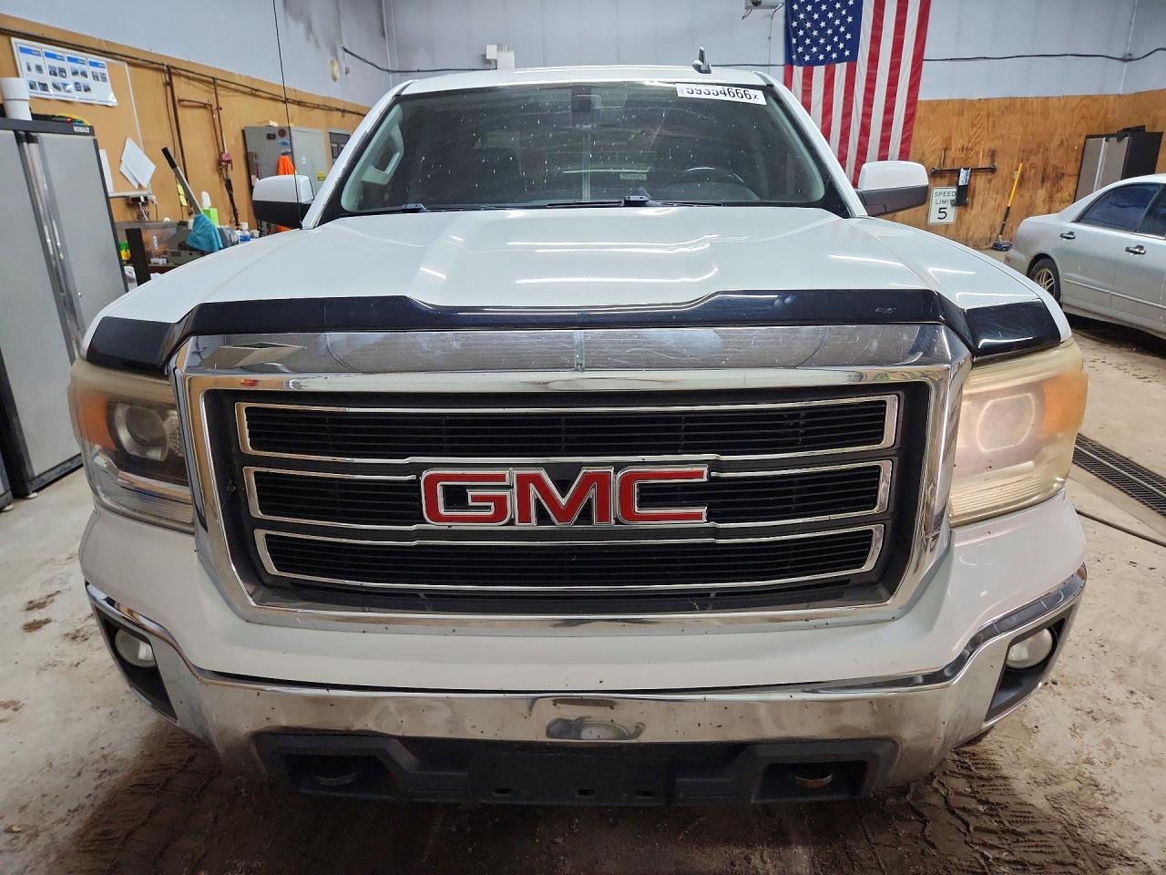 2015 Gmc Sierra K1500 Sle White vin: 3GTU2UECXFG335647