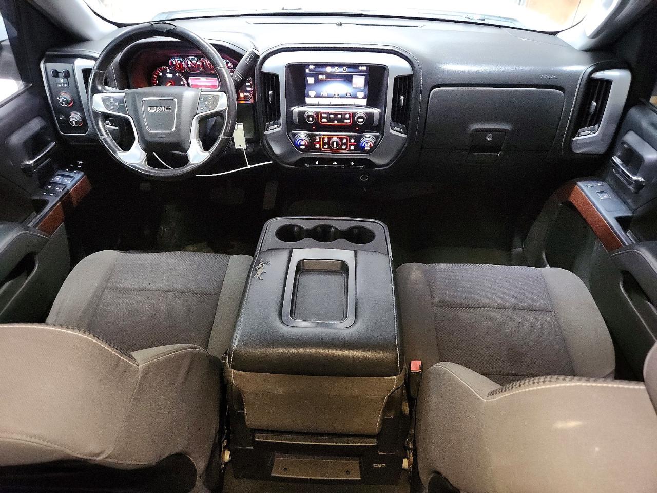 2015 Gmc Sierra K1500 Sle White vin: 3GTU2UECXFG335647
