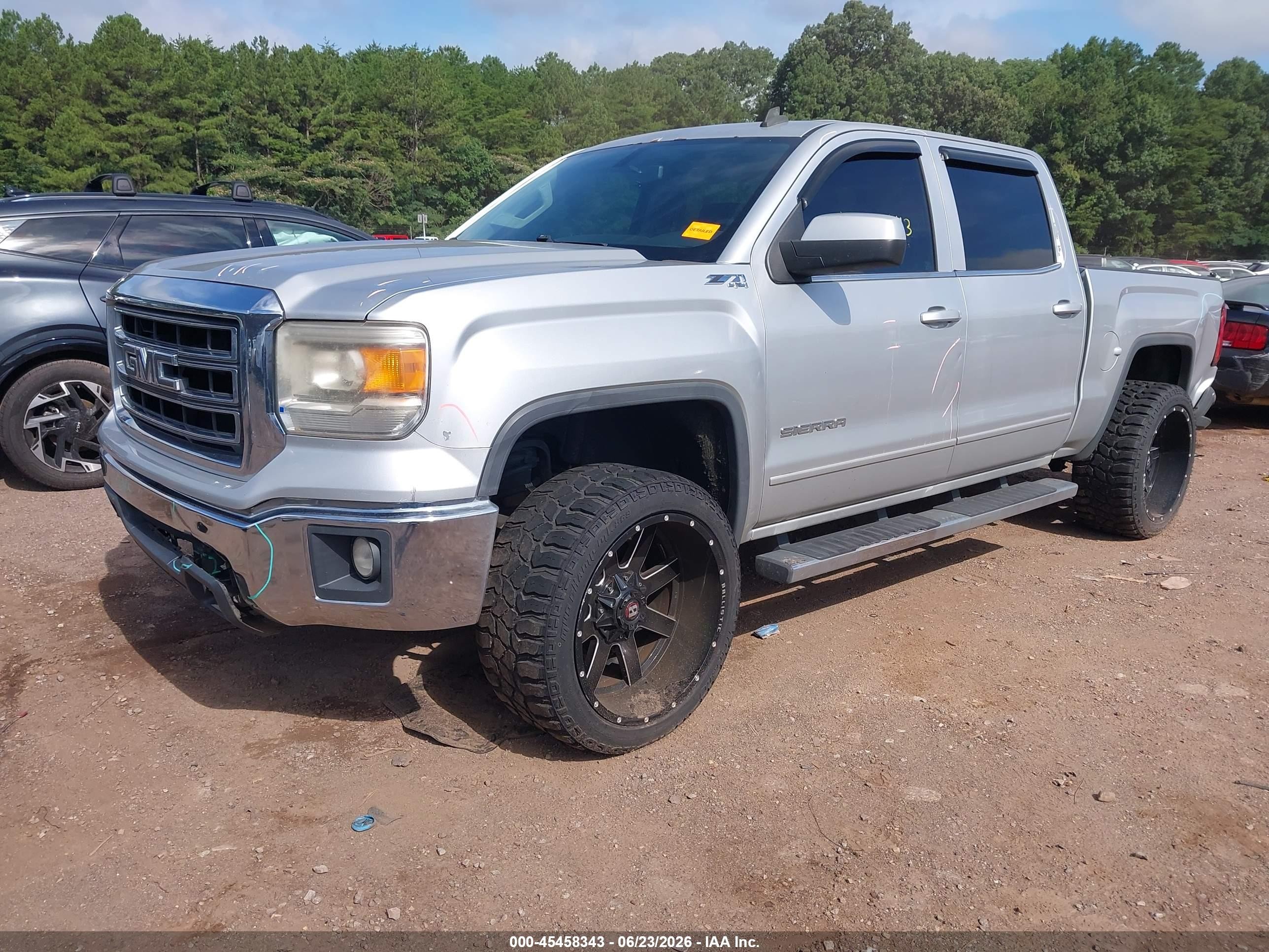 2014 Gmc Sierra 1500 Sle Silver vin: 3GTU2UEH1EG176916