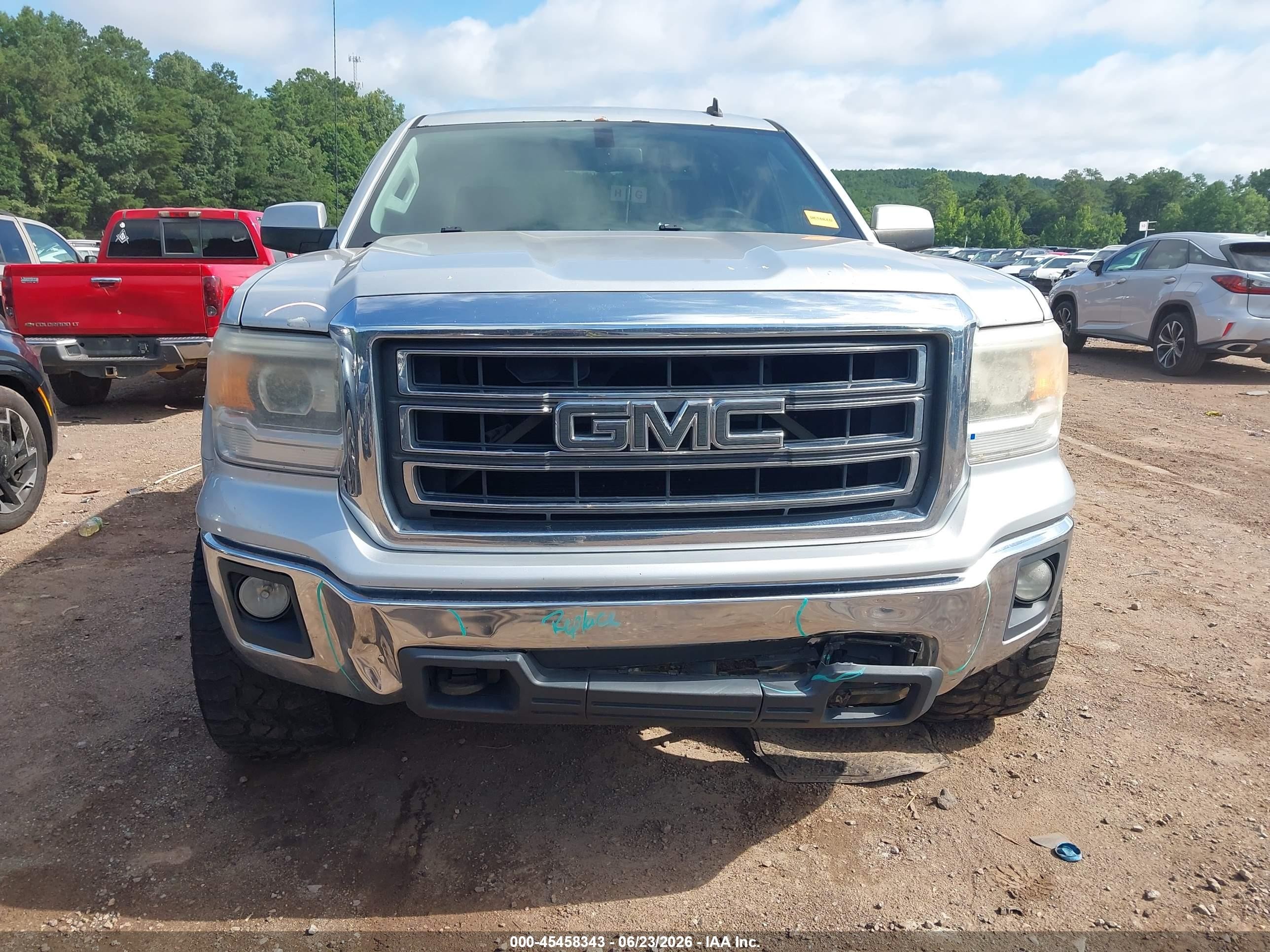 2014 Gmc Sierra 1500 Sle Silver vin: 3GTU2UEH1EG176916