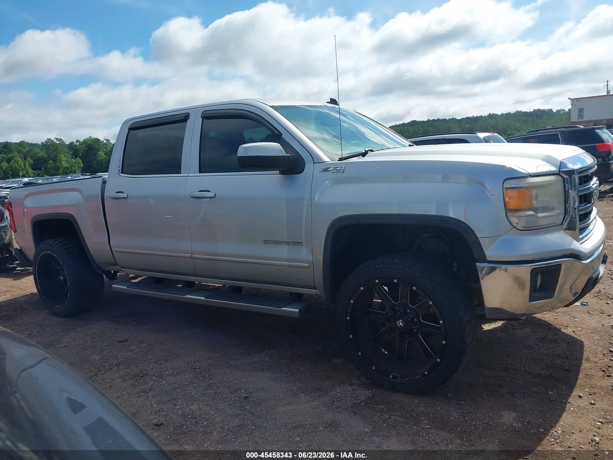 2014 Gmc Sierra 1500 Sle Silver vin: 3GTU2UEH1EG176916