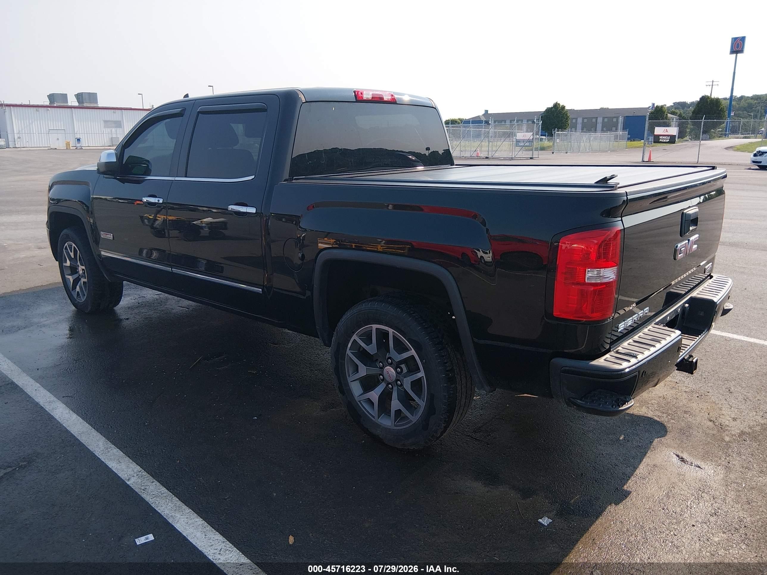 2015 Gmc Sierra 1500 Sle Черный vin: 3GTU2UEH2FG198554
