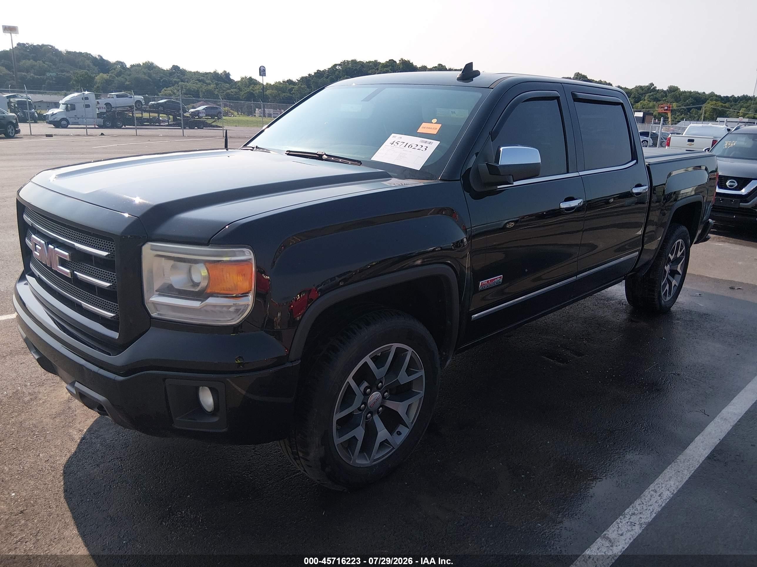 2015 Gmc Sierra 1500 Sle Черный vin: 3GTU2UEH2FG198554