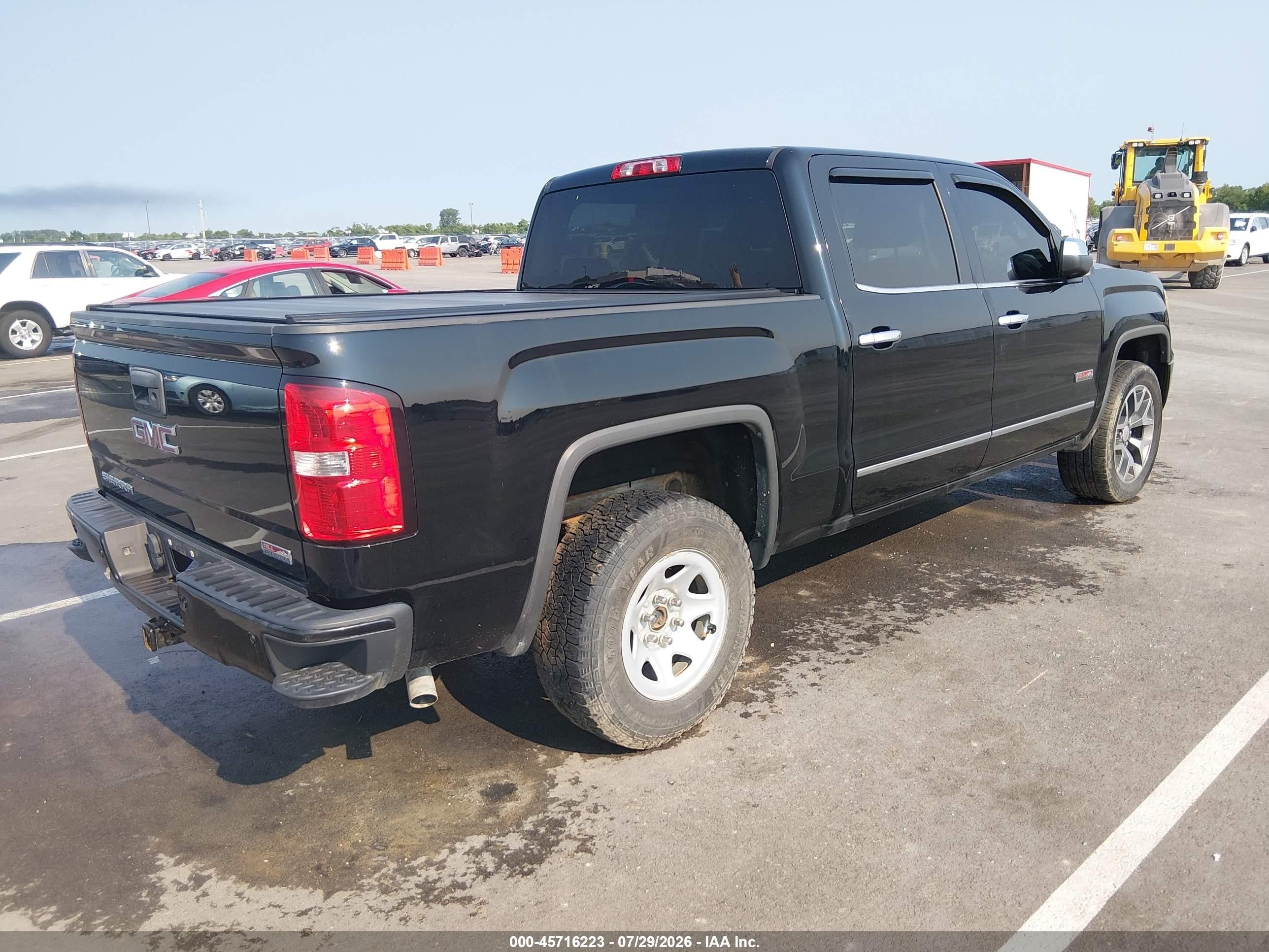 2015 Gmc Sierra 1500 Sle Черный vin: 3GTU2UEH2FG198554