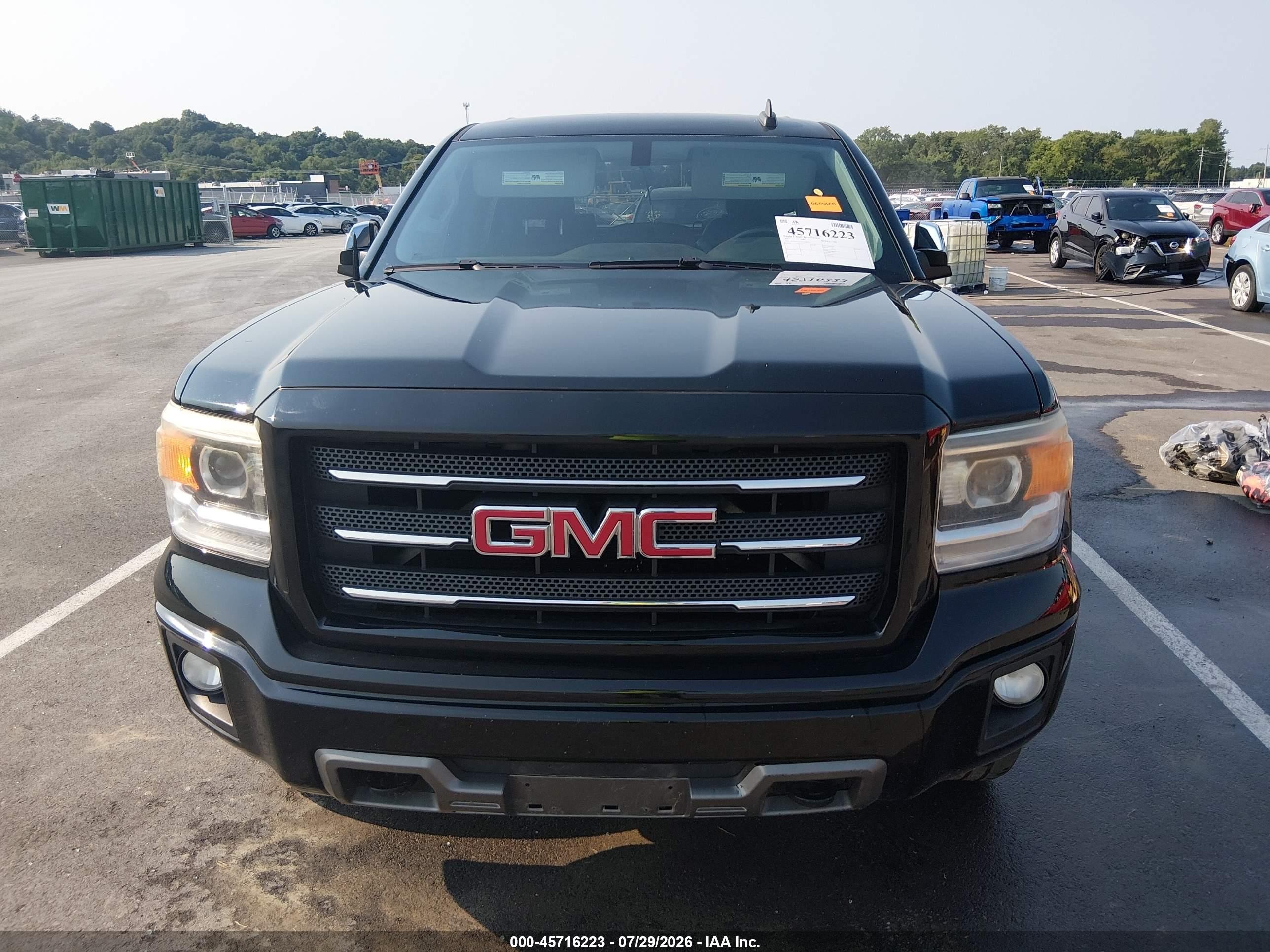 2015 Gmc Sierra 1500 Sle Черный vin: 3GTU2UEH2FG198554