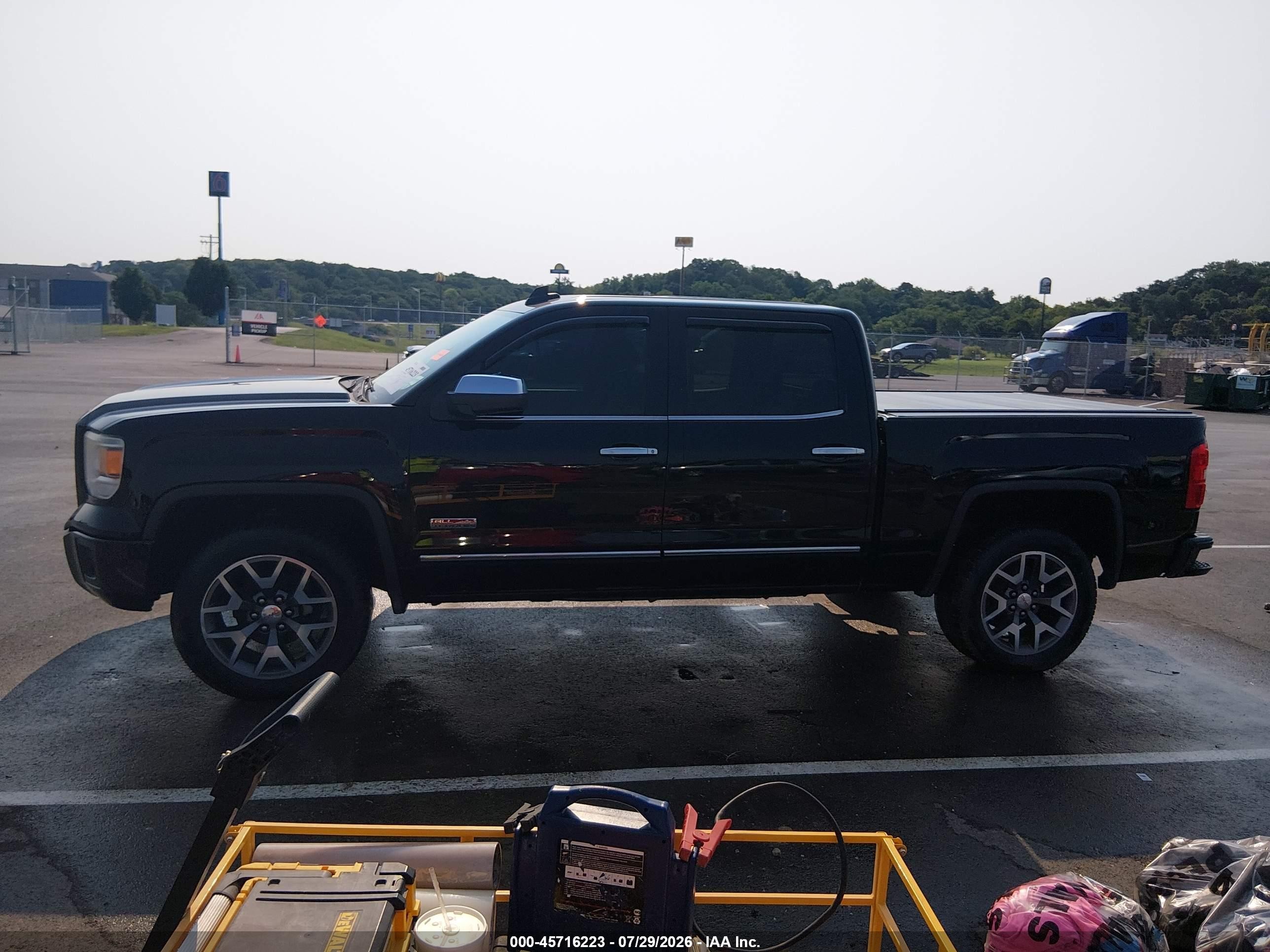 2015 Gmc Sierra 1500 Sle Черный vin: 3GTU2UEH2FG198554