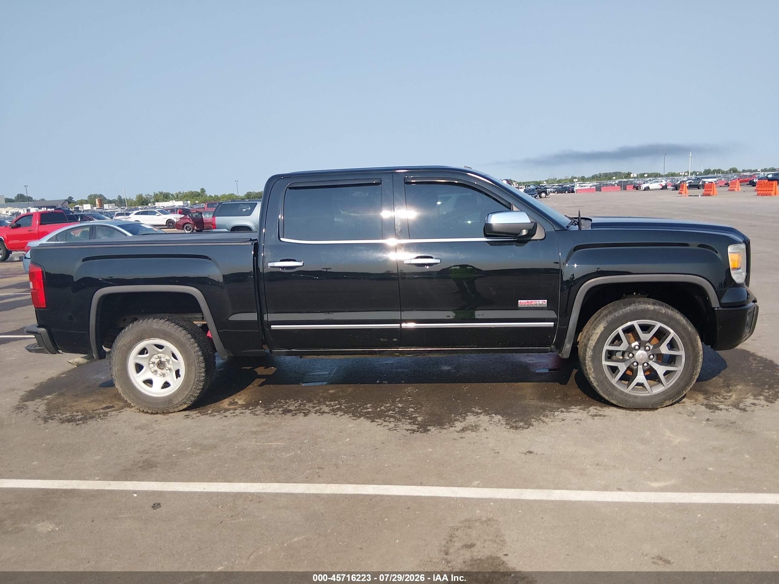 2015 Gmc Sierra 1500 Sle Черный vin: 3GTU2UEH2FG198554