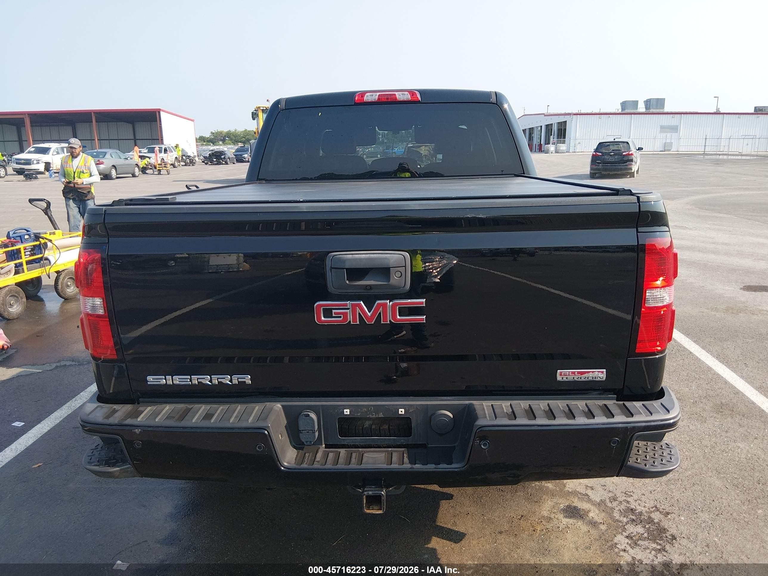 2015 Gmc Sierra 1500 Sle Черный vin: 3GTU2UEH2FG198554