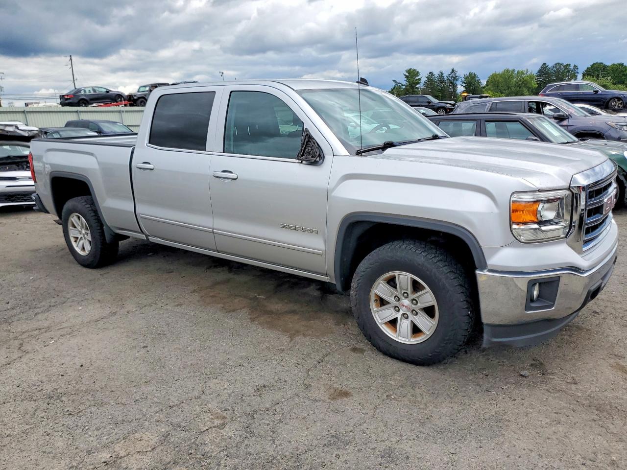 2014 Gmc Sierra K1500 Sle Silver vin: 3GTU2UEH6EG305894
