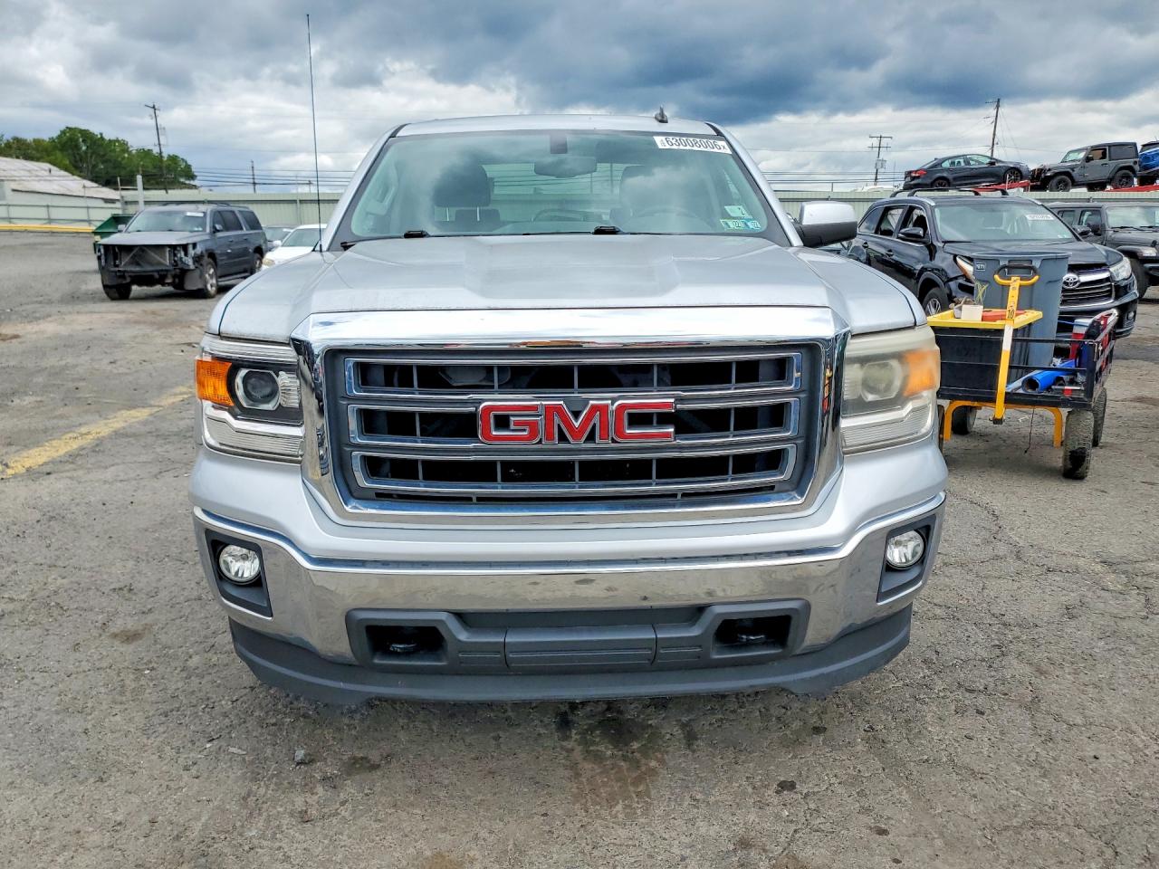 2014 Gmc Sierra K1500 Sle Silver vin: 3GTU2UEH6EG305894