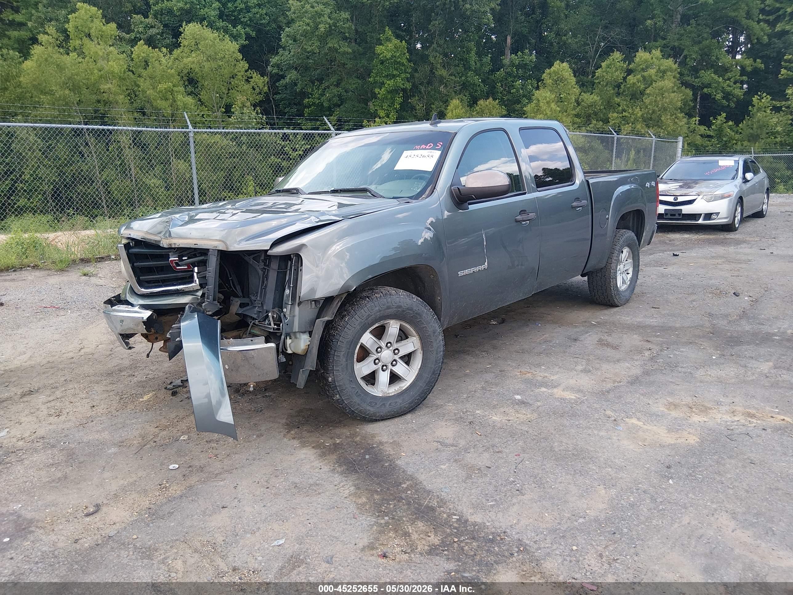 2011 Gmc Sierra 1500 Sle Gray vin: 3GTU2VE22BG200248