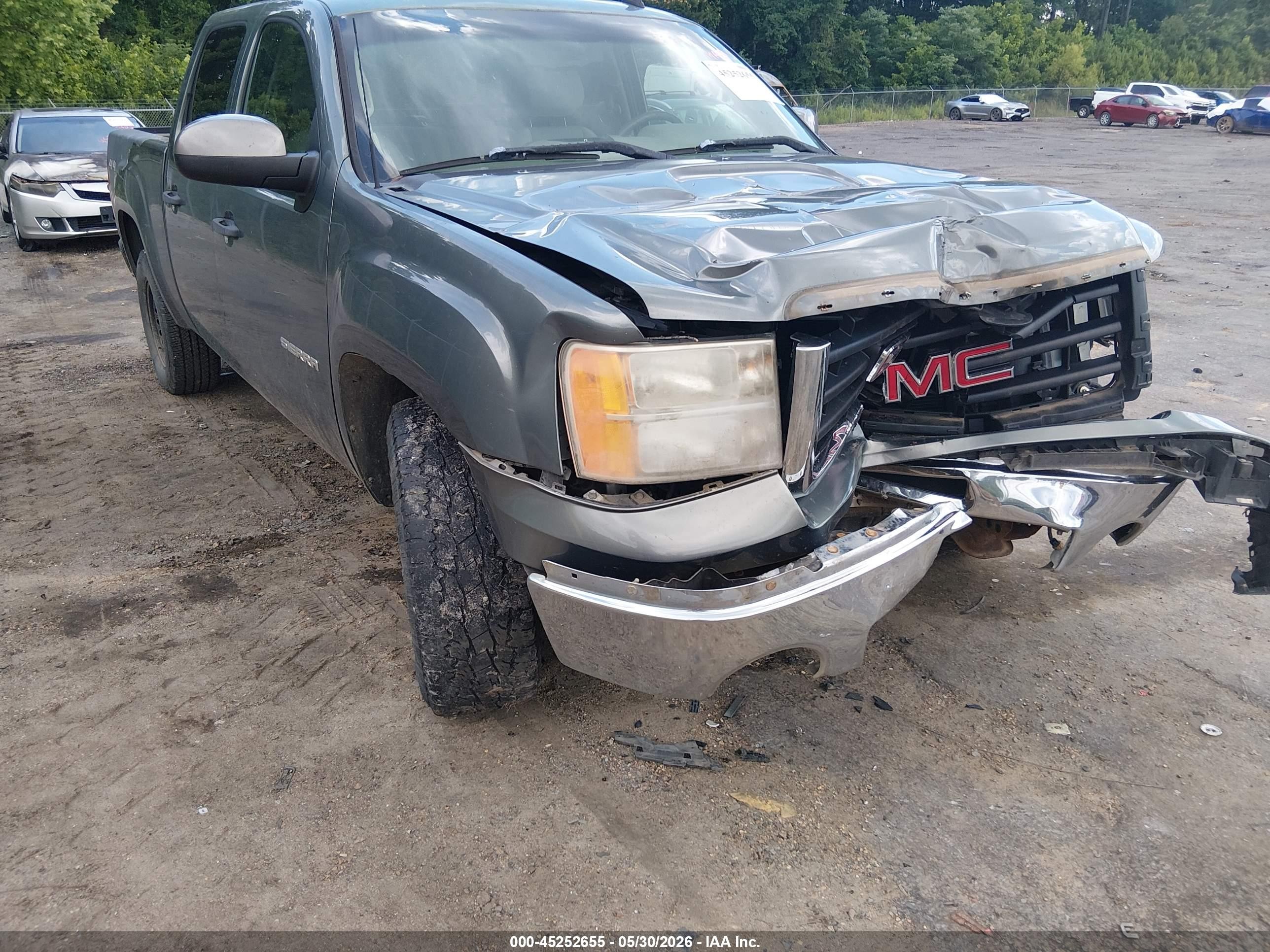2011 Gmc Sierra 1500 Sle Gray vin: 3GTU2VE22BG200248