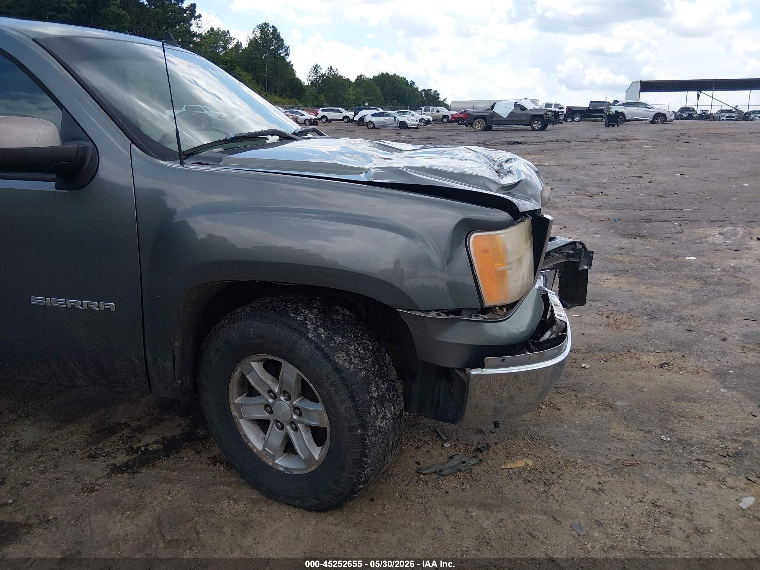 2011 Gmc Sierra 1500 Sle Gray vin: 3GTU2VE22BG200248