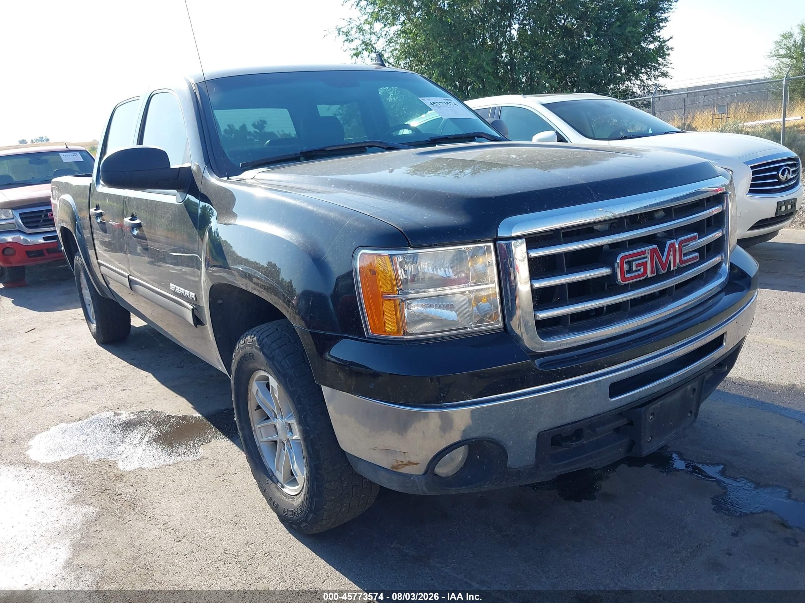 2012 Gmc Sierra 1500 Sle Black vin: 3GTU2VE26CG120033