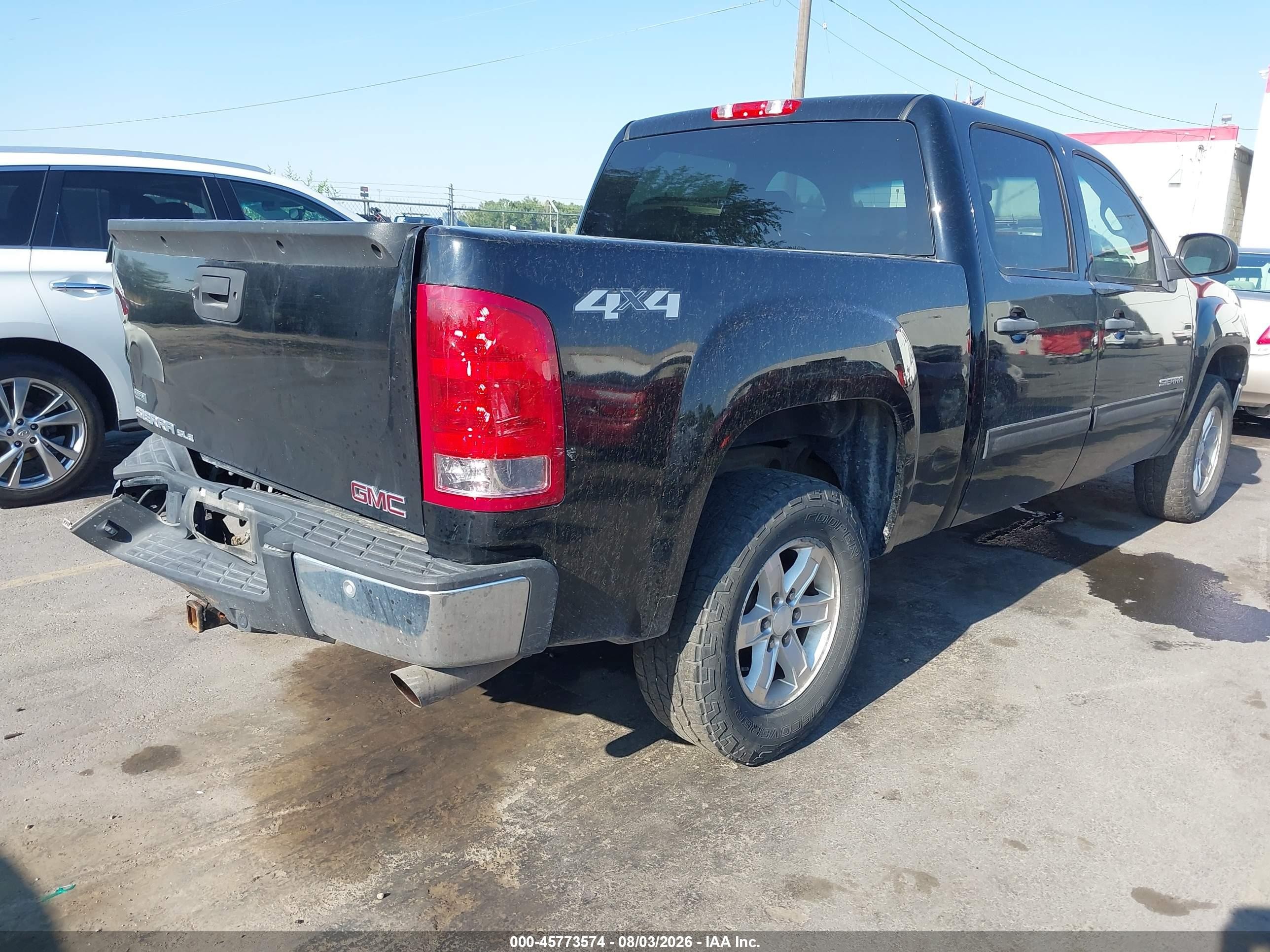 2012 Gmc Sierra 1500 Sle Black vin: 3GTU2VE26CG120033