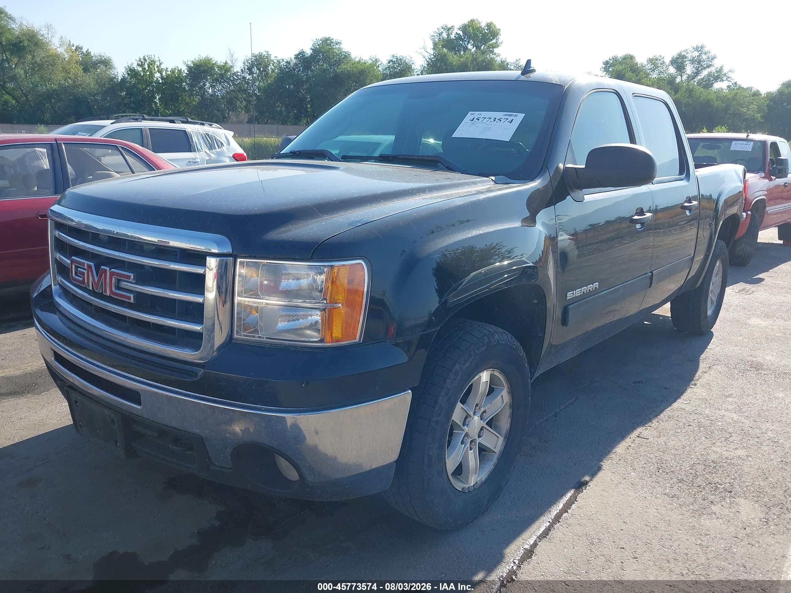 2012 Gmc Sierra 1500 Sle Black vin: 3GTU2VE26CG120033